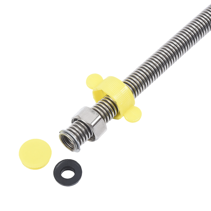 Tubo corrugado de aço inoxidável 304 com chave inglesa